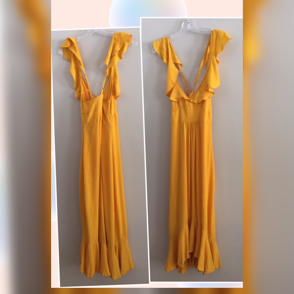 Anthropologie BELLE RUFFLED MAXI DRESS new - Picture 5 of 6